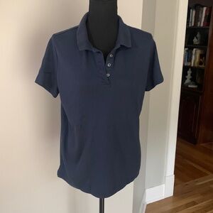 Lands End Pima cotton navy Polo